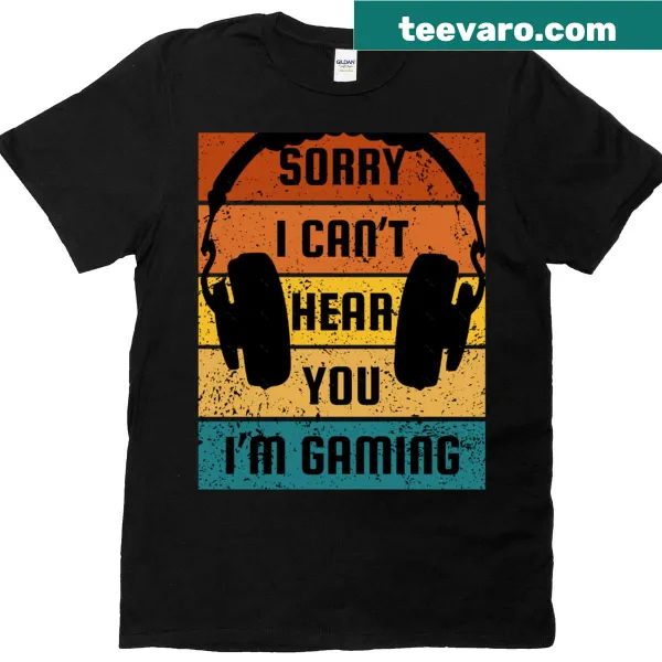Sarcastic gaming-themed T-shirt with bold text