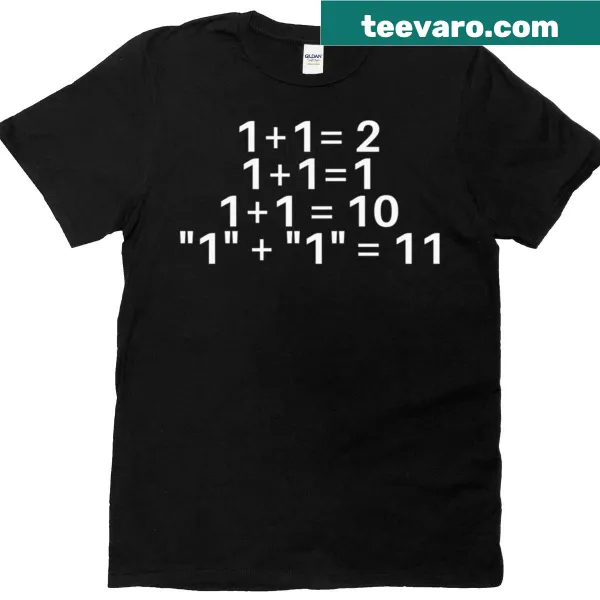 Minimalist t-shirt for coders featuring 'Math 11' graphic