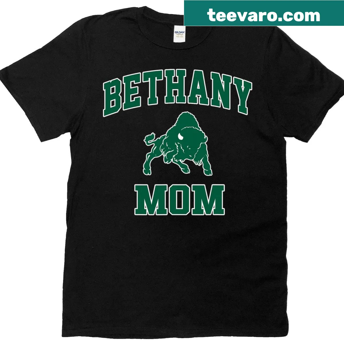 Vintage T-shirt for college moms featuring Bethany athletics design — on a men's t-shirt