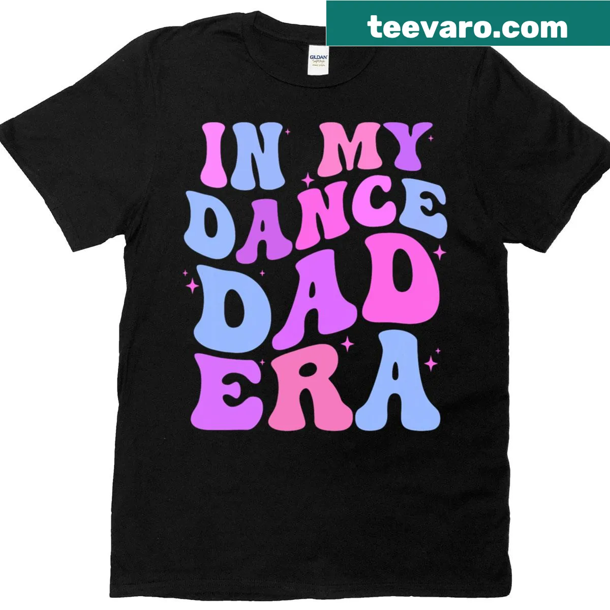 Matching T-shirt for dads and daughters with dance gymnastics theme — on a men's t-shirt