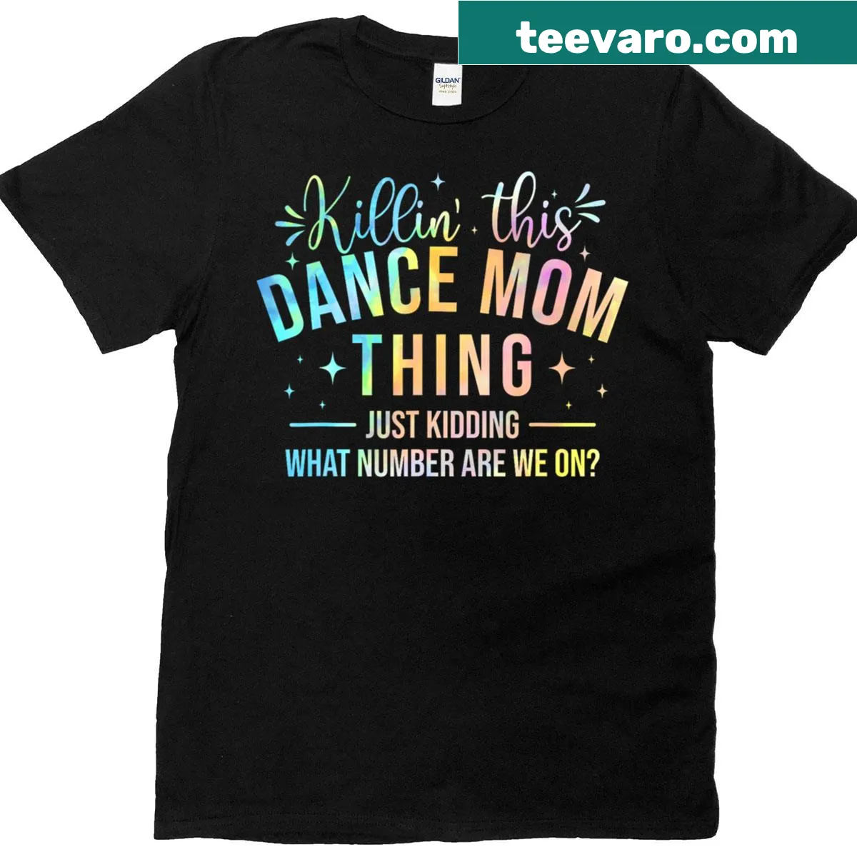 Playful T-shirt for dance moms with 'Dance Mom Killer' phrase — on a men's t-shirt