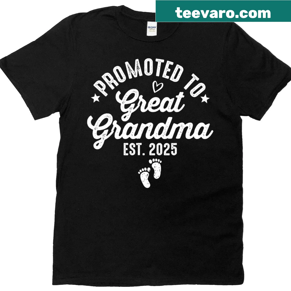 Great Grandma promoted t-shirt for Mother's Day 2025 with heartfelt typography — on a men's t-shirt
