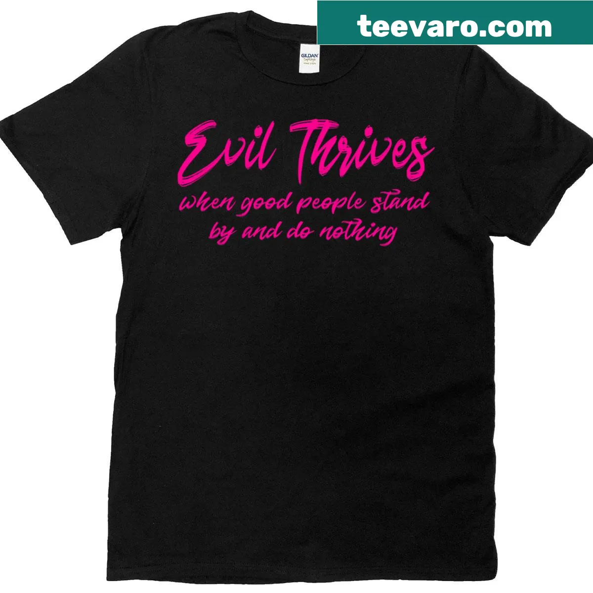 Inspirational quote on moral responsibility — on a men's t-shirt