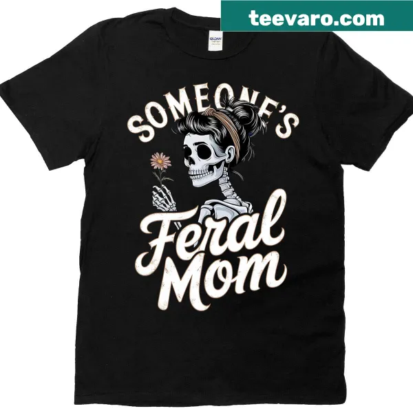 Vintage distressed skull and wildflowers graphic on a T-shirt