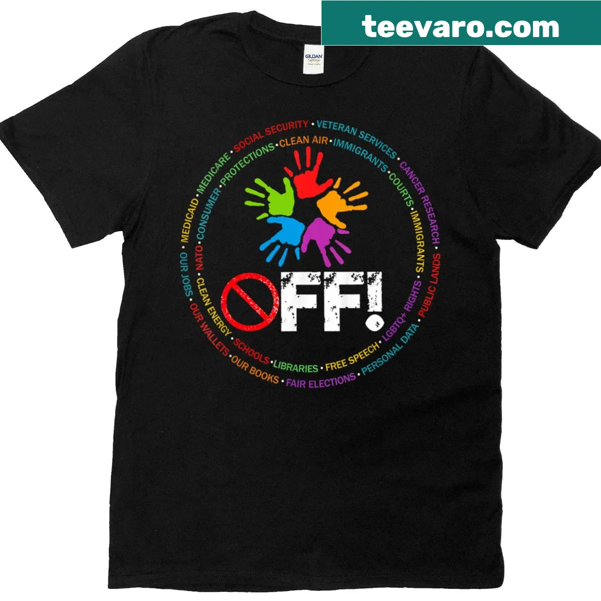 Empowering t-shirt about women's rights for rallies and everyday wear — on a men's t-shirt