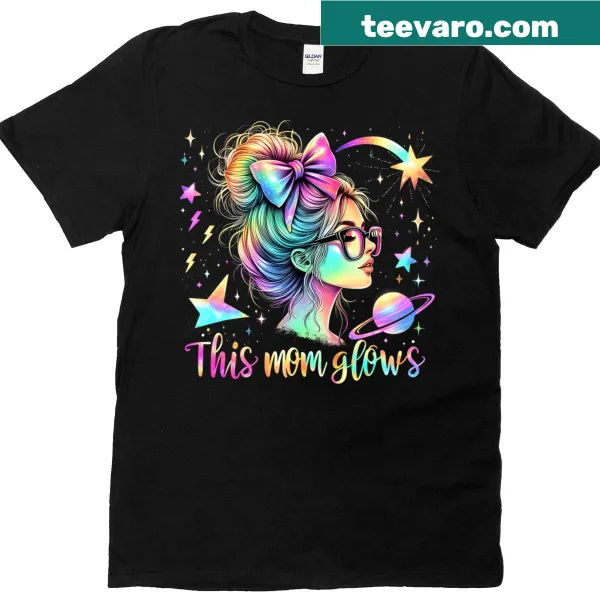 Cheerful Mother's Day T-shirt with retro 80s design