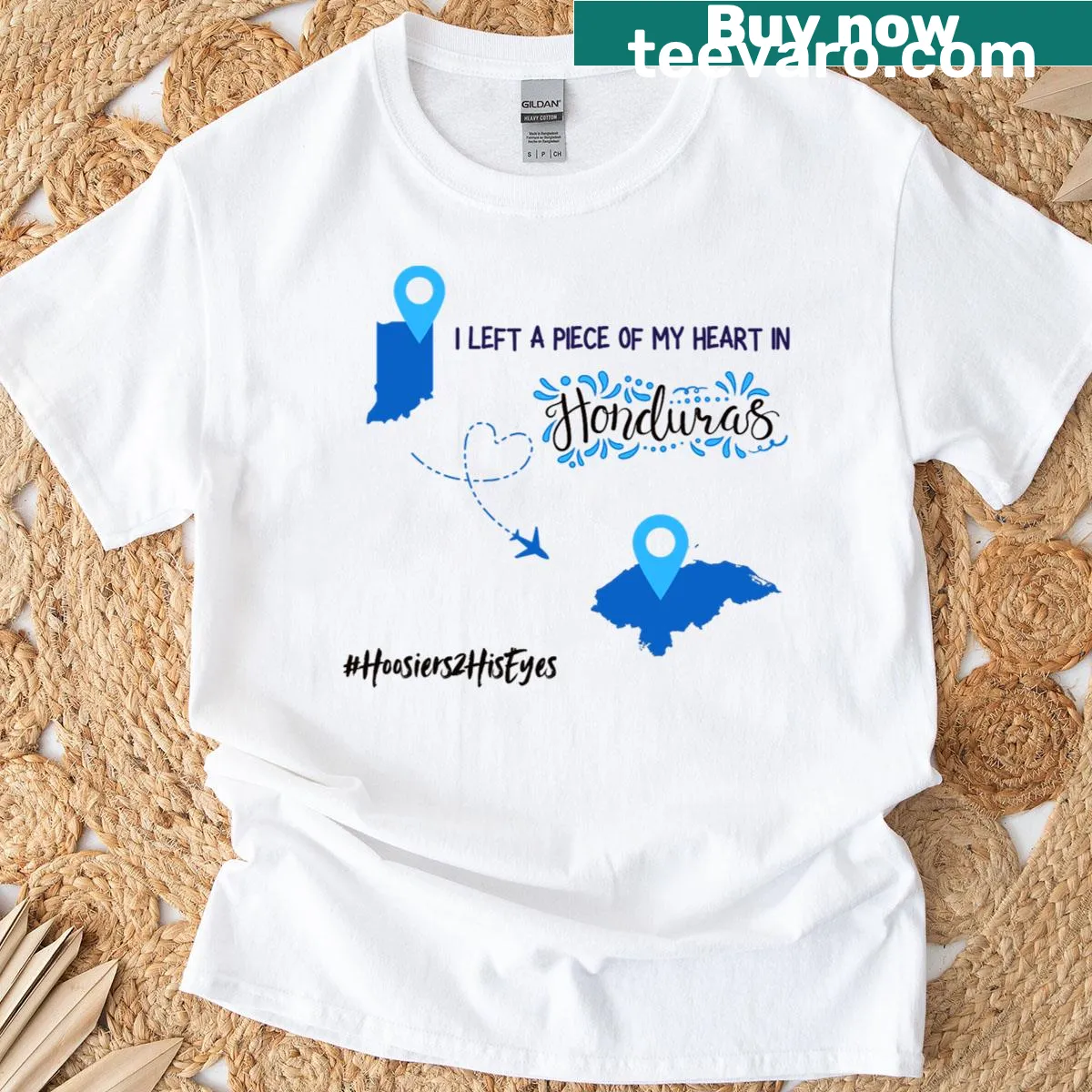 Playful design connecting cultures on a casual t-shirt — on a men's t-shirt
