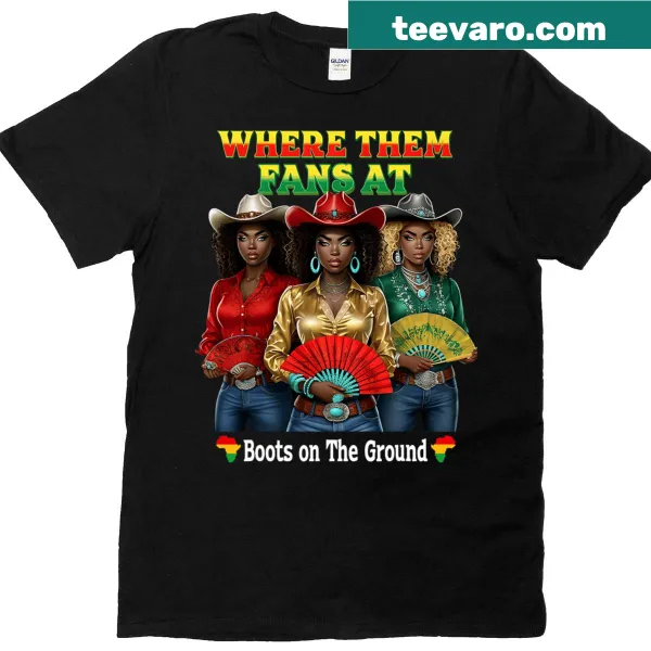 T-shirt featuring a cowgirl design celebrating Juneteenth