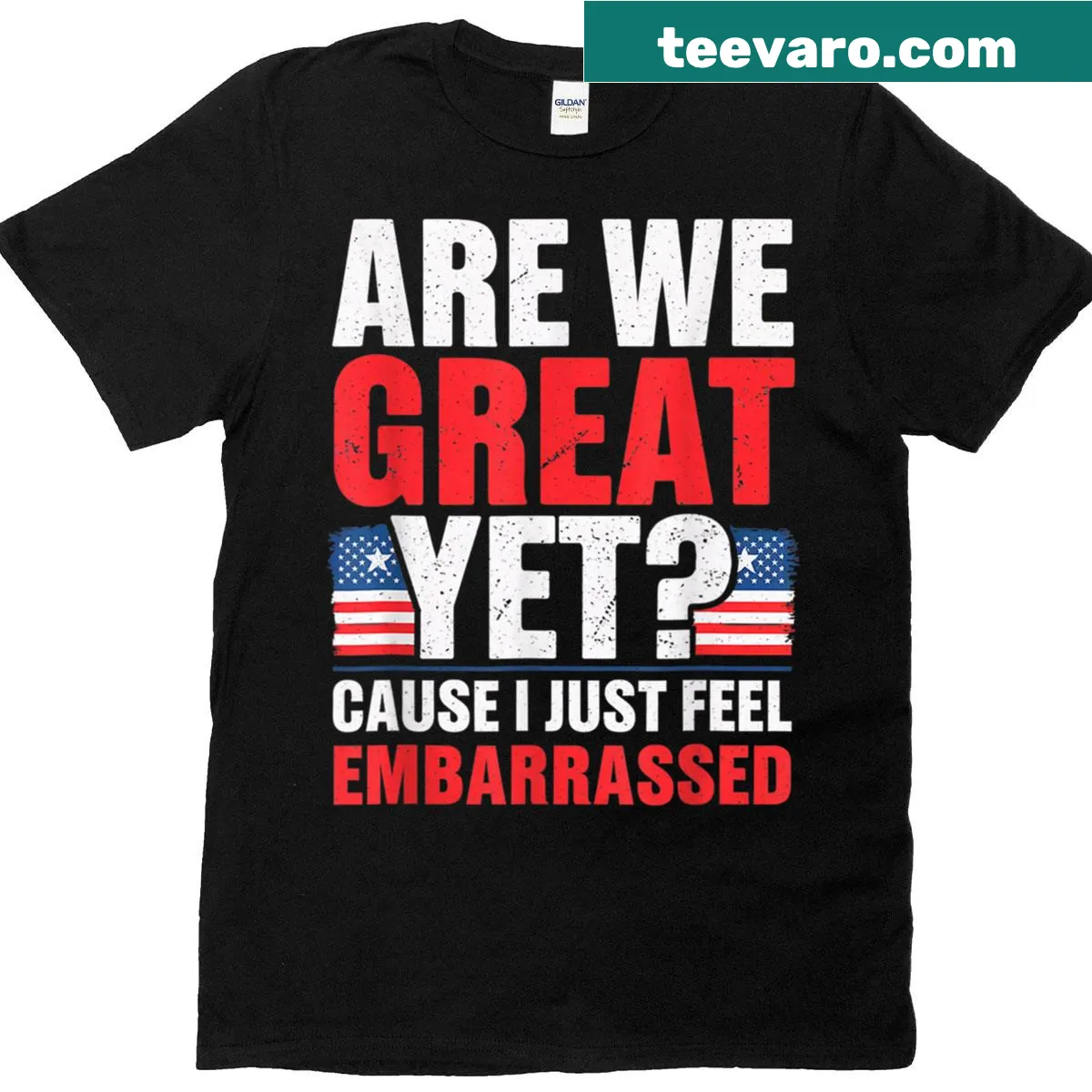 Humorous t-shirt with the phrase 'Anti Anti' related to politics — on a men's t-shirt