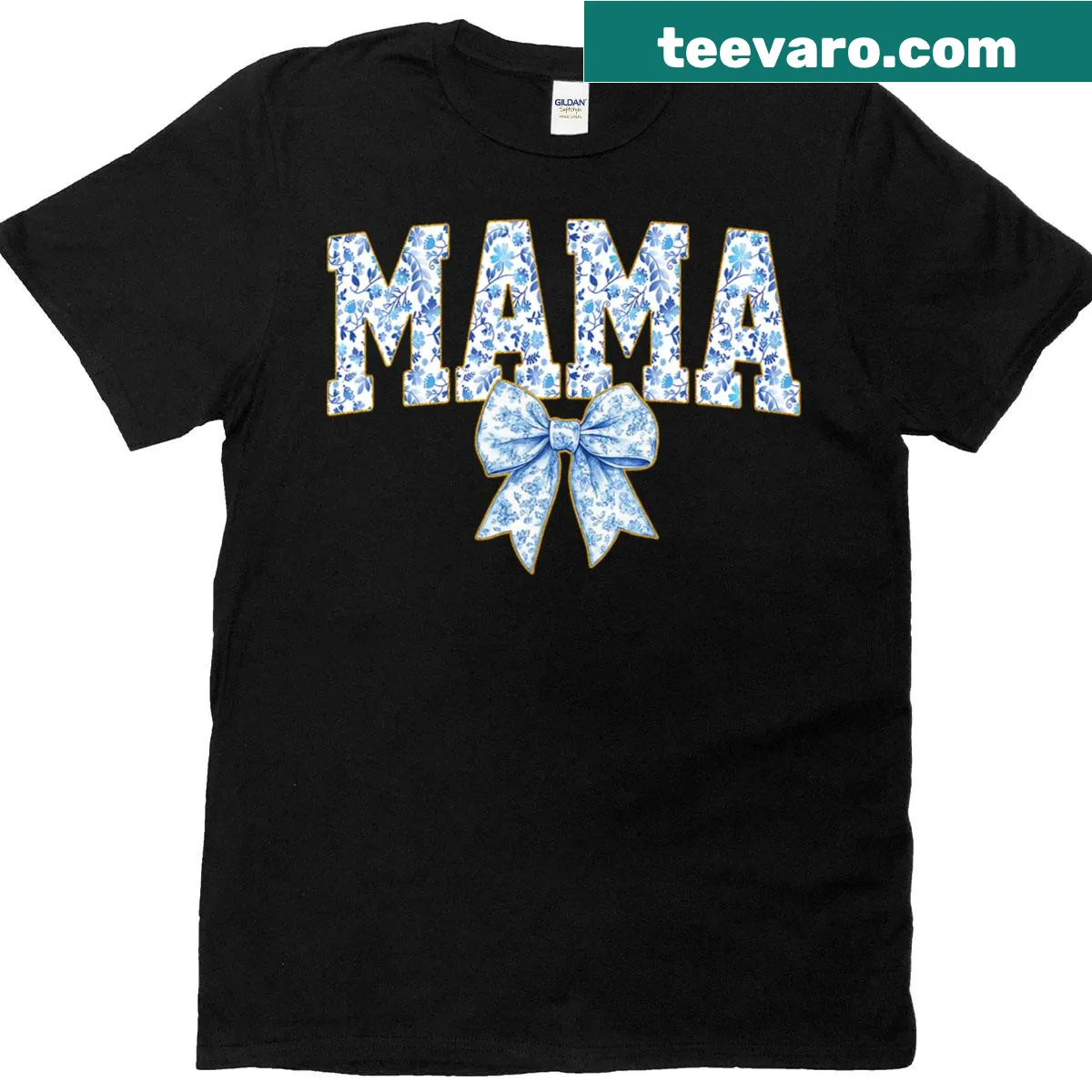 Cute floral design with a bow for Mother's Day — on a men's t-shirt