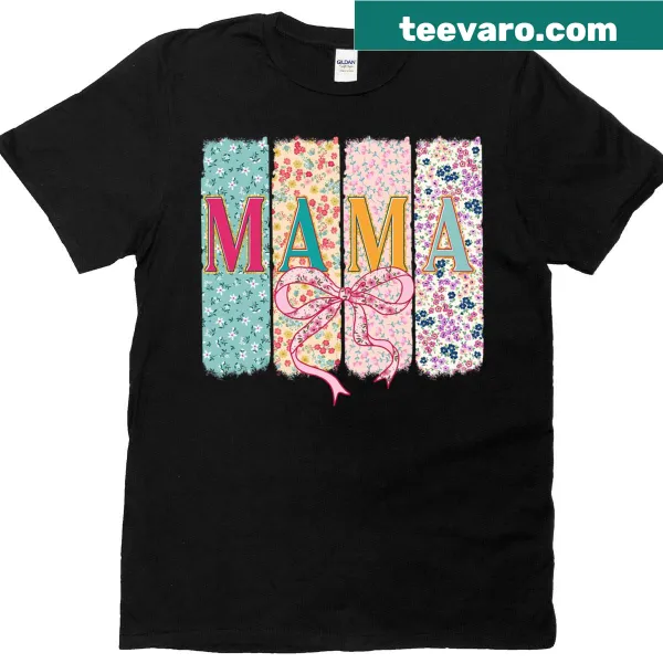 Vintage floral design Mama t-shirt for Mother's Day
