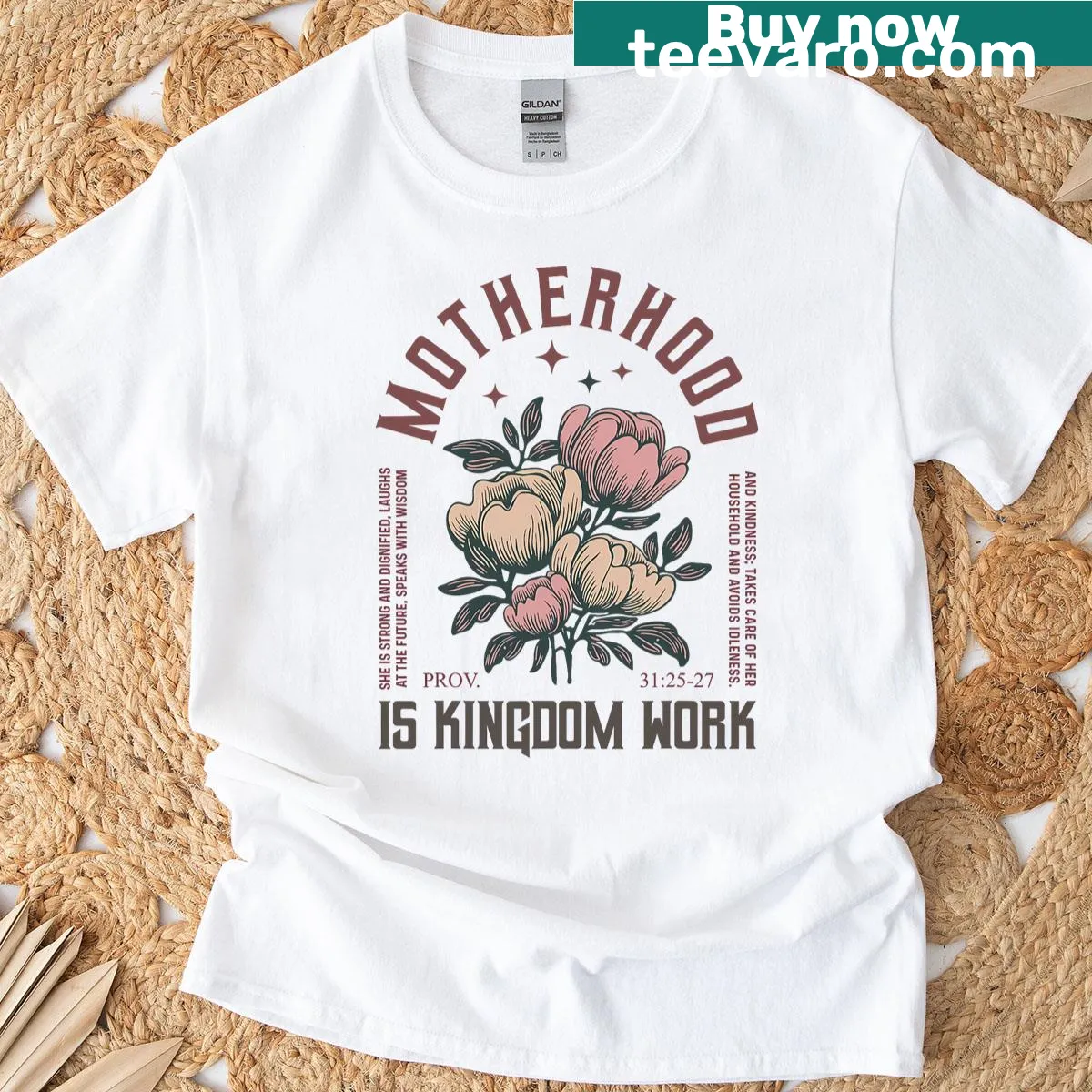 Vintage floral Mama t-shirt with a heartwarming design — on a men's t-shirt