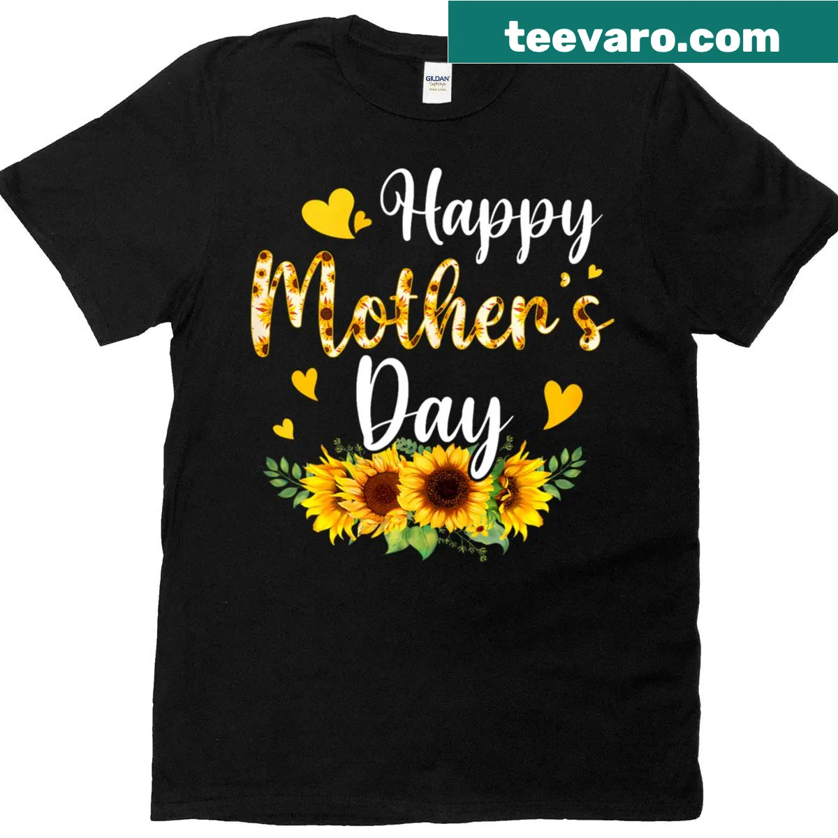 Cute floral Mother's Day t-shirt with humorous text for grandmas — on a men's t-shirt