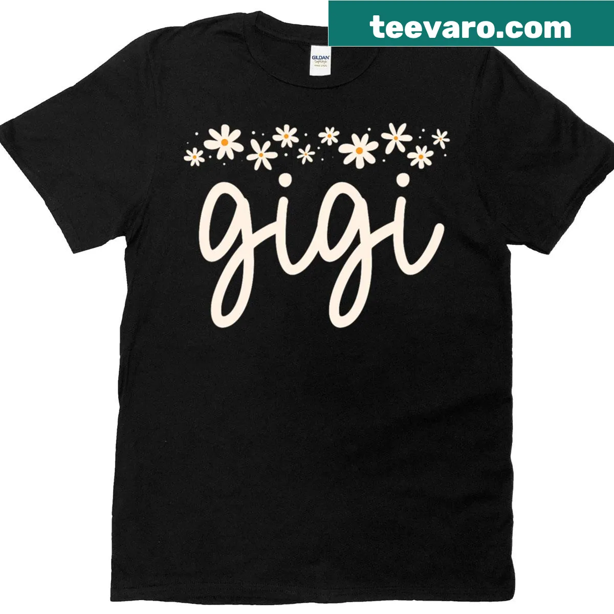 Floral daisy design T-shirt for Gigi on Mother's Day — on a men's t-shirt
