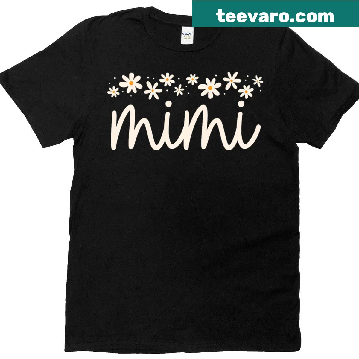 Cute floral graphic T-shirt for Grandma's pregnancy reveal — on a men's t-shirt