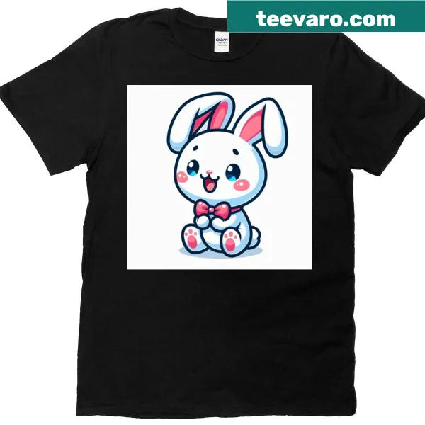 Classic T-shirt featuring a charming rabbit design