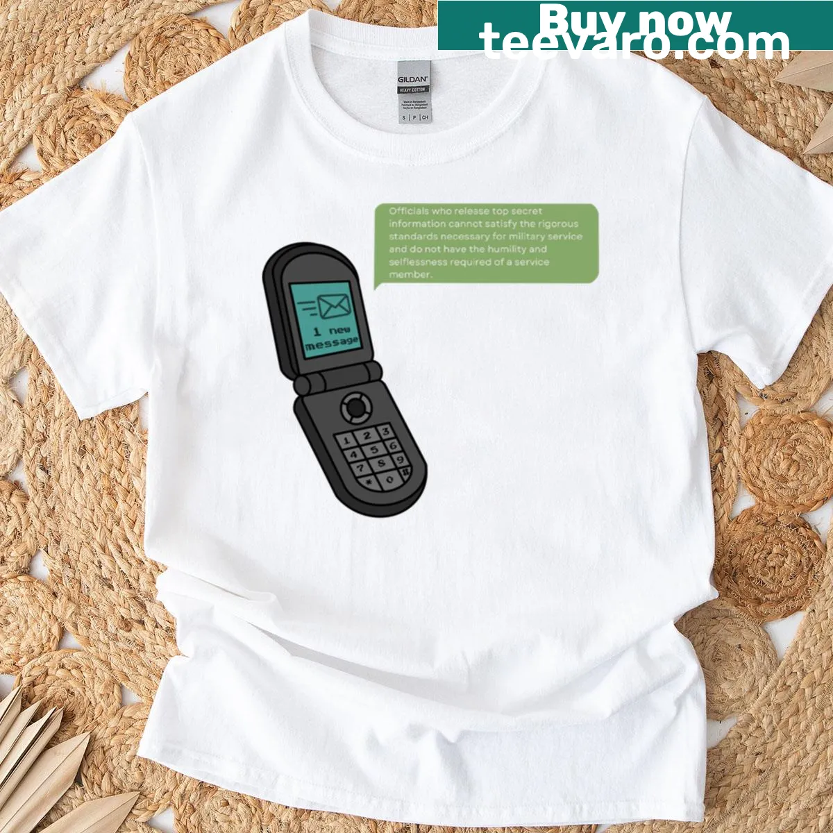 Typography T-shirt featuring the term Signalgate — on a men's t-shirt
