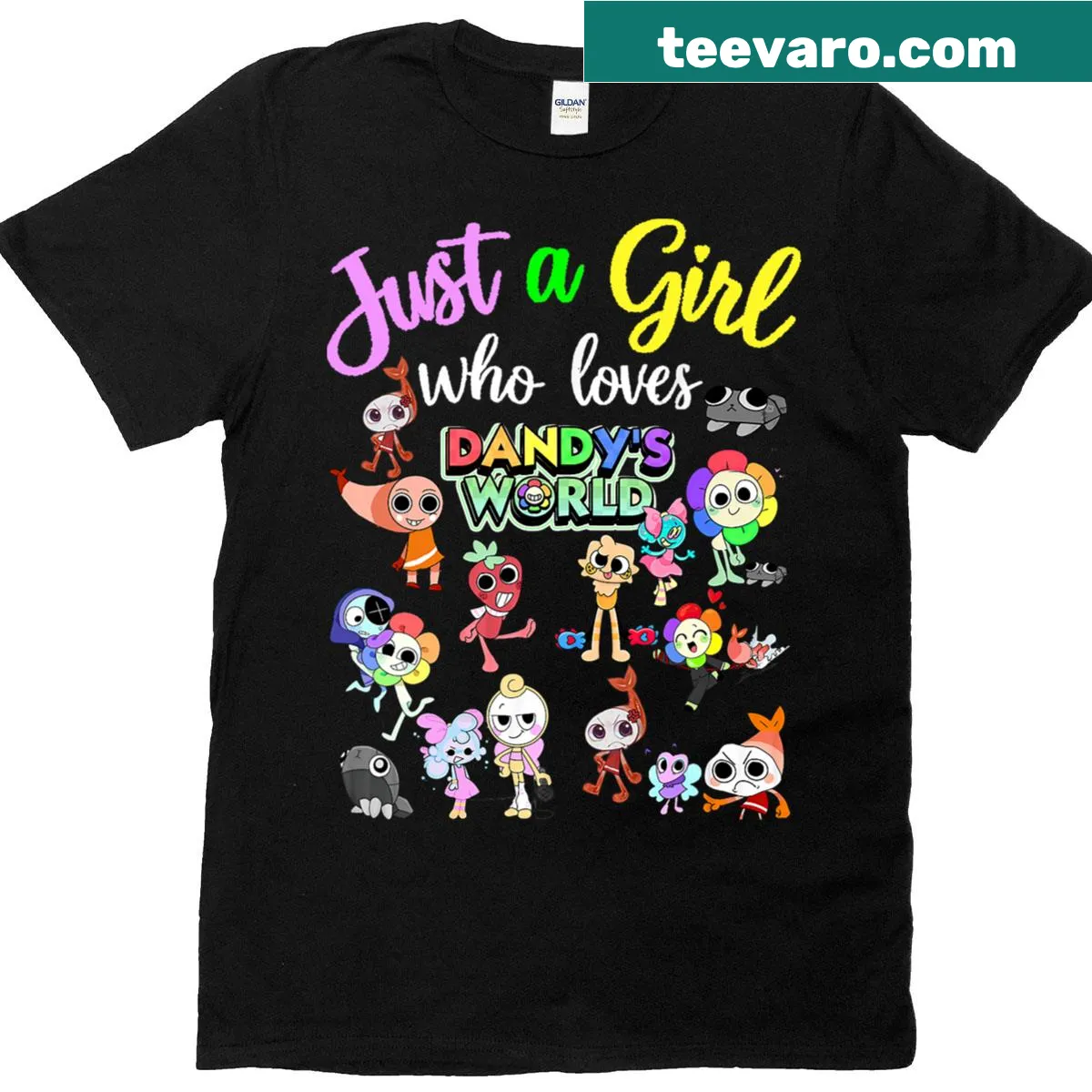 Illustrative Dandys Girl costume shirt with playful design. — on a men's t-shirt