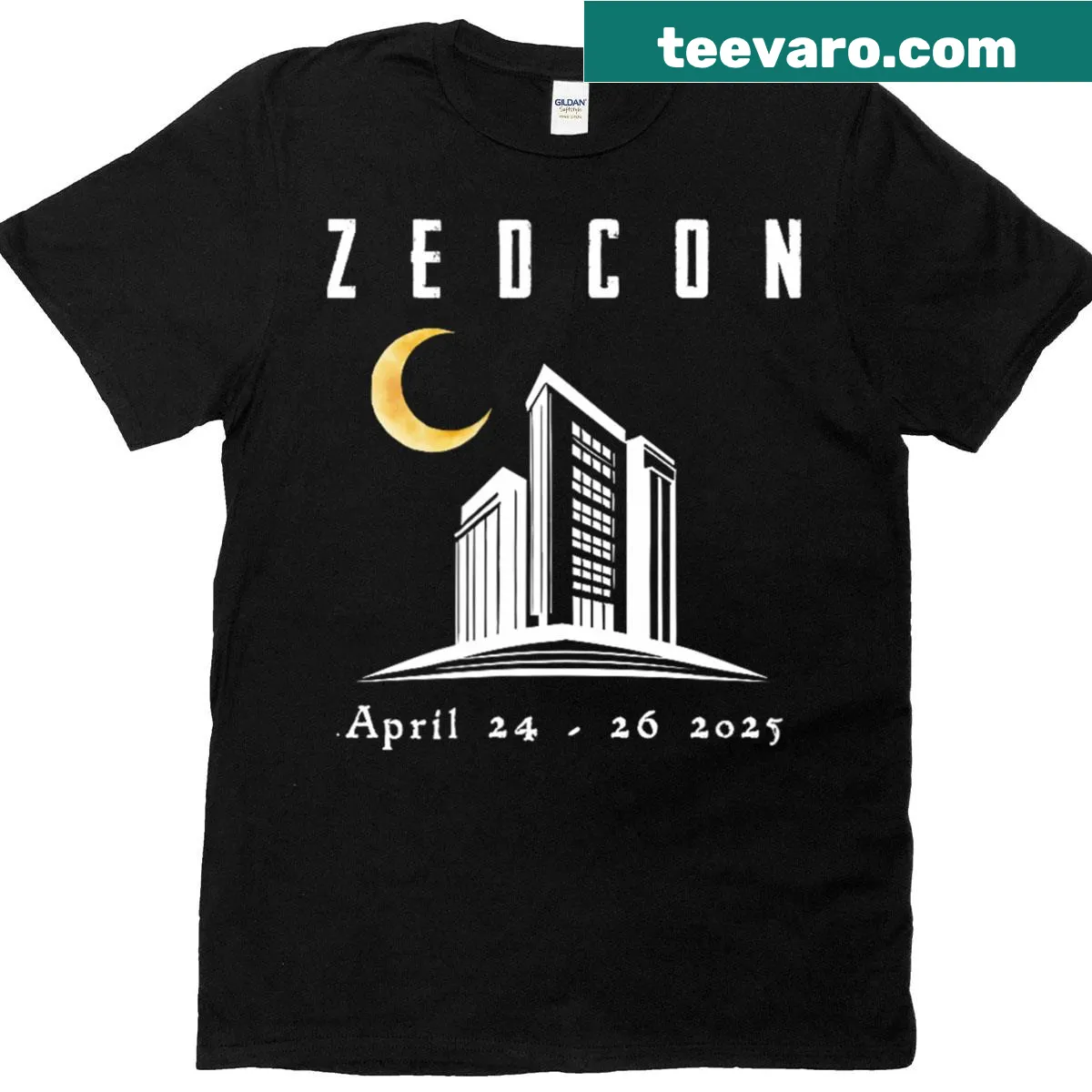 Zedcon 2025 Kansas City Missouri event T-shirt — on a men's t-shirt