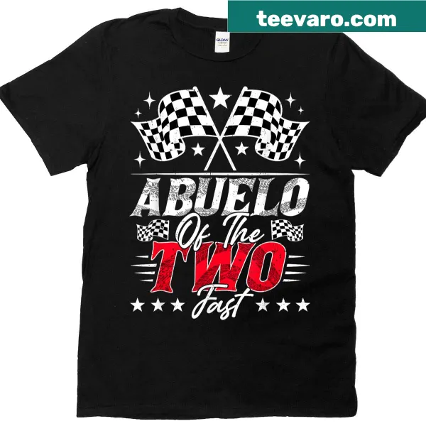 T-shirt for grandpa celebrating family with a racing car design.