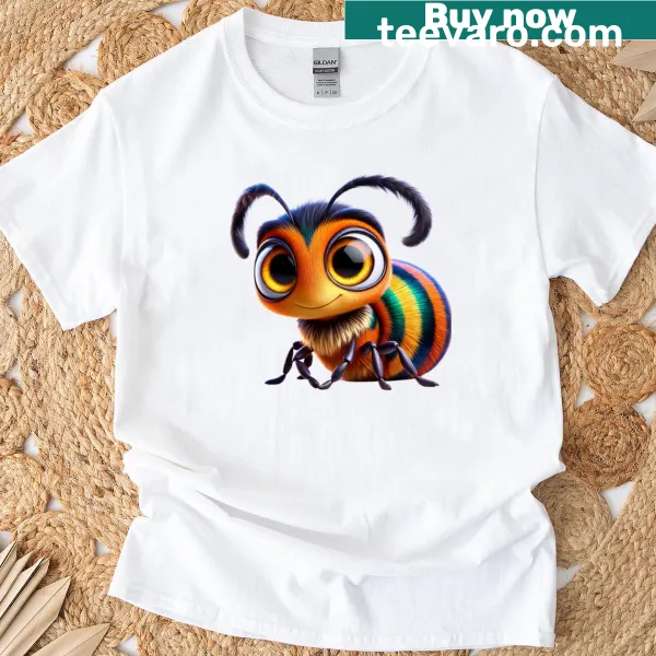Cute Tiger Beetle graphic t-shirt with playful design