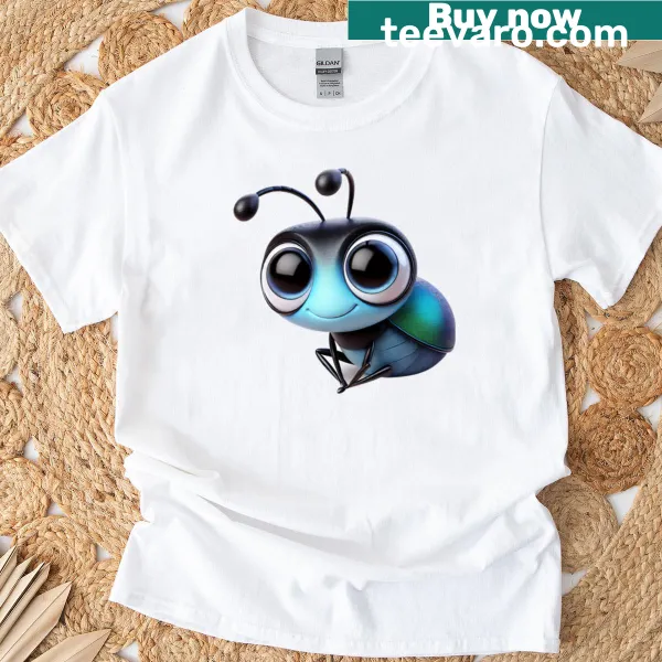 Illustration of a Water Beetle on a T-shirt