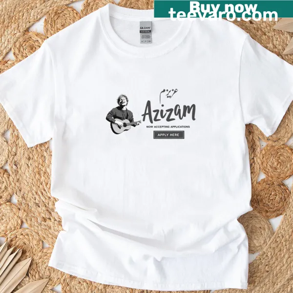 Funny Persian design featuring the word Azizam in stylized font
