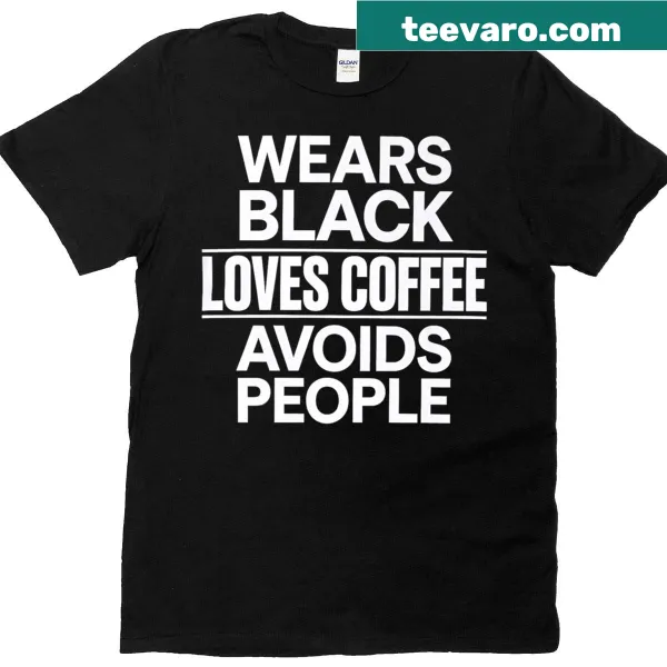Funny Coffee Lover graphic T-shirt expressing introvert vibes