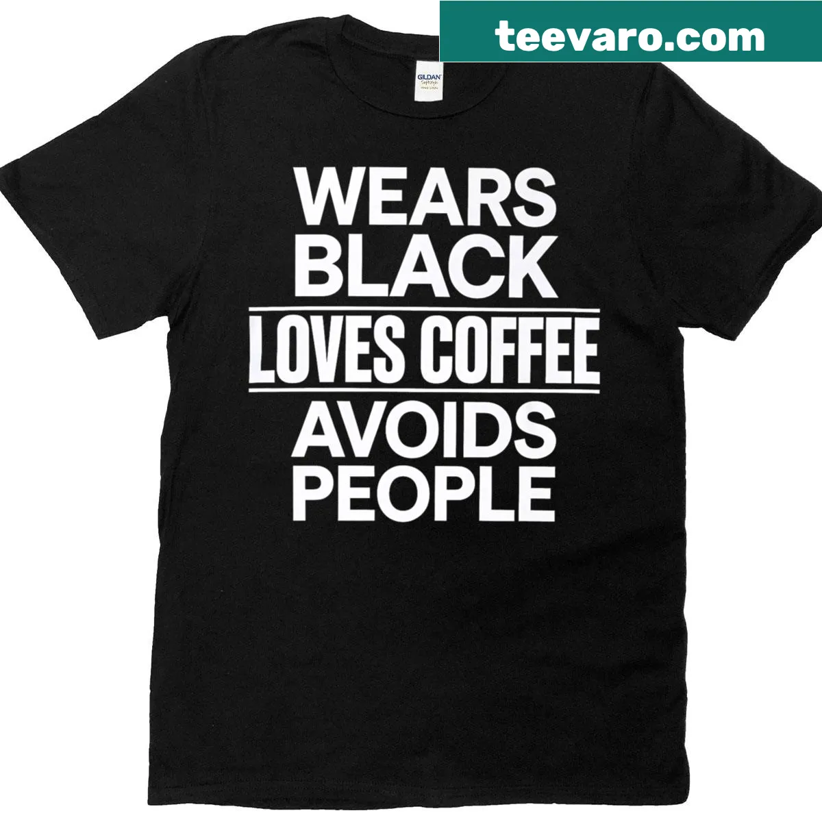 Funny Coffee Lover graphic T-shirt expressing introvert vibes — on a men's t-shirt