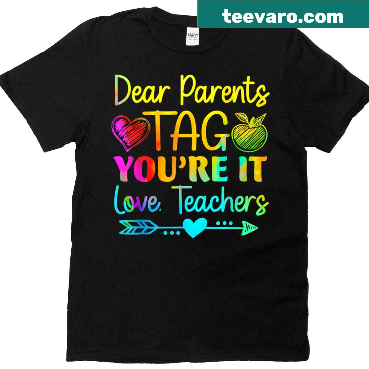 Funny end-of-year graphic t-shirt for teachers — on a men's t-shirt