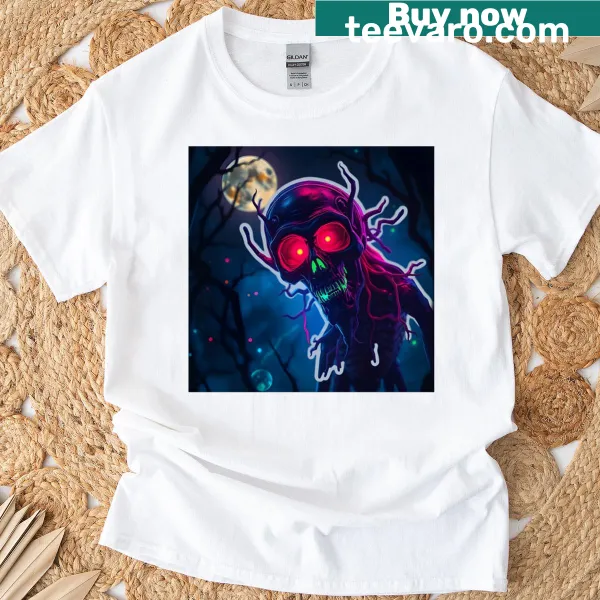Minimalist T-shirt featuring digital art and illustration theme