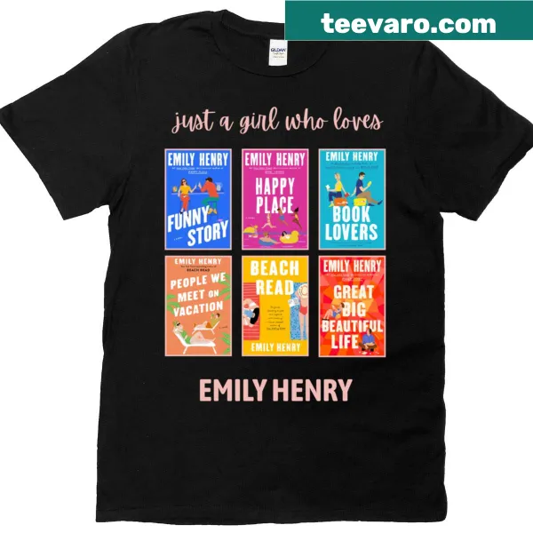 Book lover shirt featuring Emily Henry text