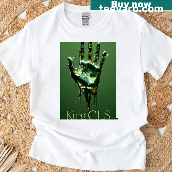 Graphic of hand-drip coffee brewing on a stylish T-shirt