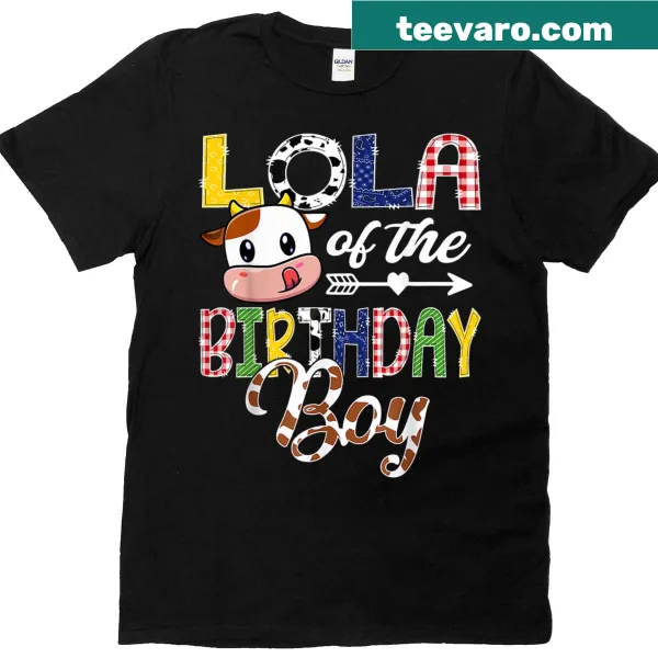 Cute cow design T-shirt for a boy's 1st birthday
