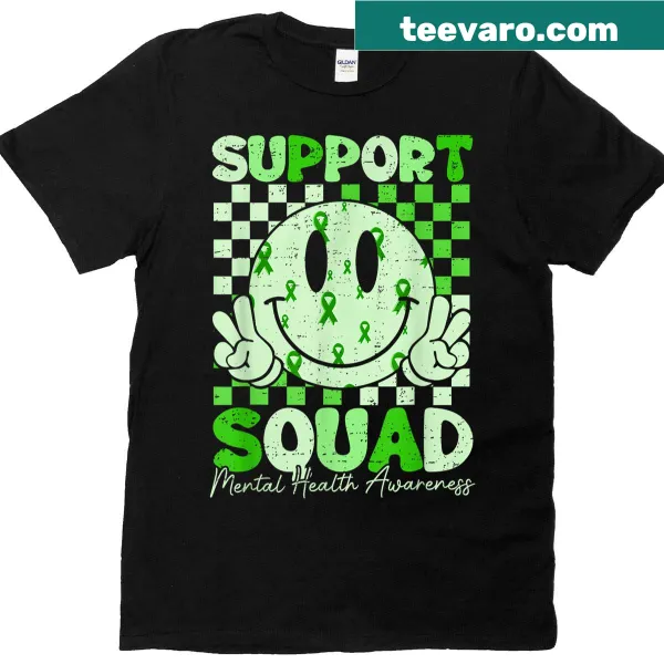 Mental health awareness t-shirt with motivational text.