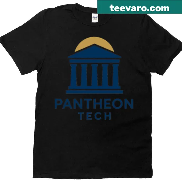 Oversized t-shirt featuring a bold Pantheon tech-themed graphic