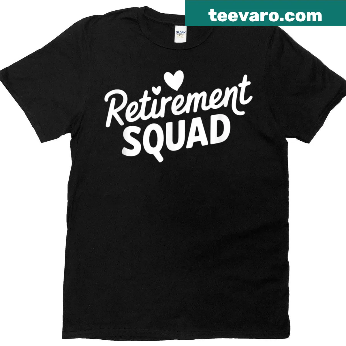 Funny Retirement Squad T-shirt with playful typography — on a men's t-shirt