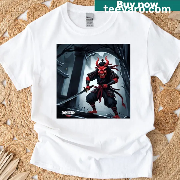 Demon illustration on fantasy-themed t-shirt