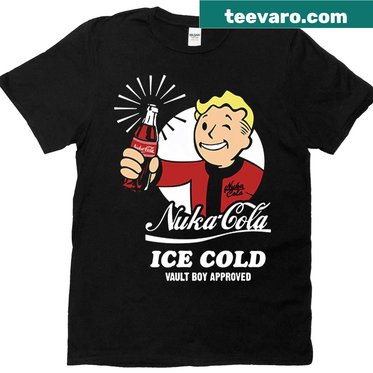 Classic black T-shirt without graphic design — on a men's t-shirt