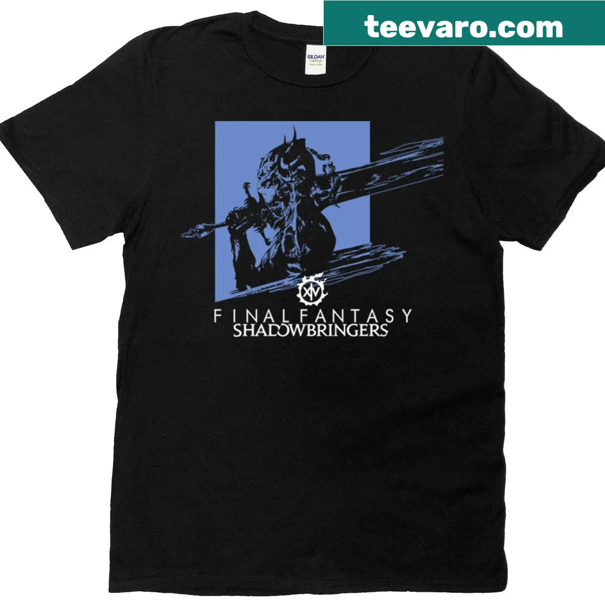 Graphic tee with bold 'Ffxivsb' typography — on a men's t-shirt