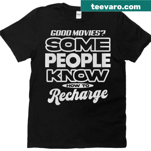 Long sleeve tee with illustration celebrating movie viewing