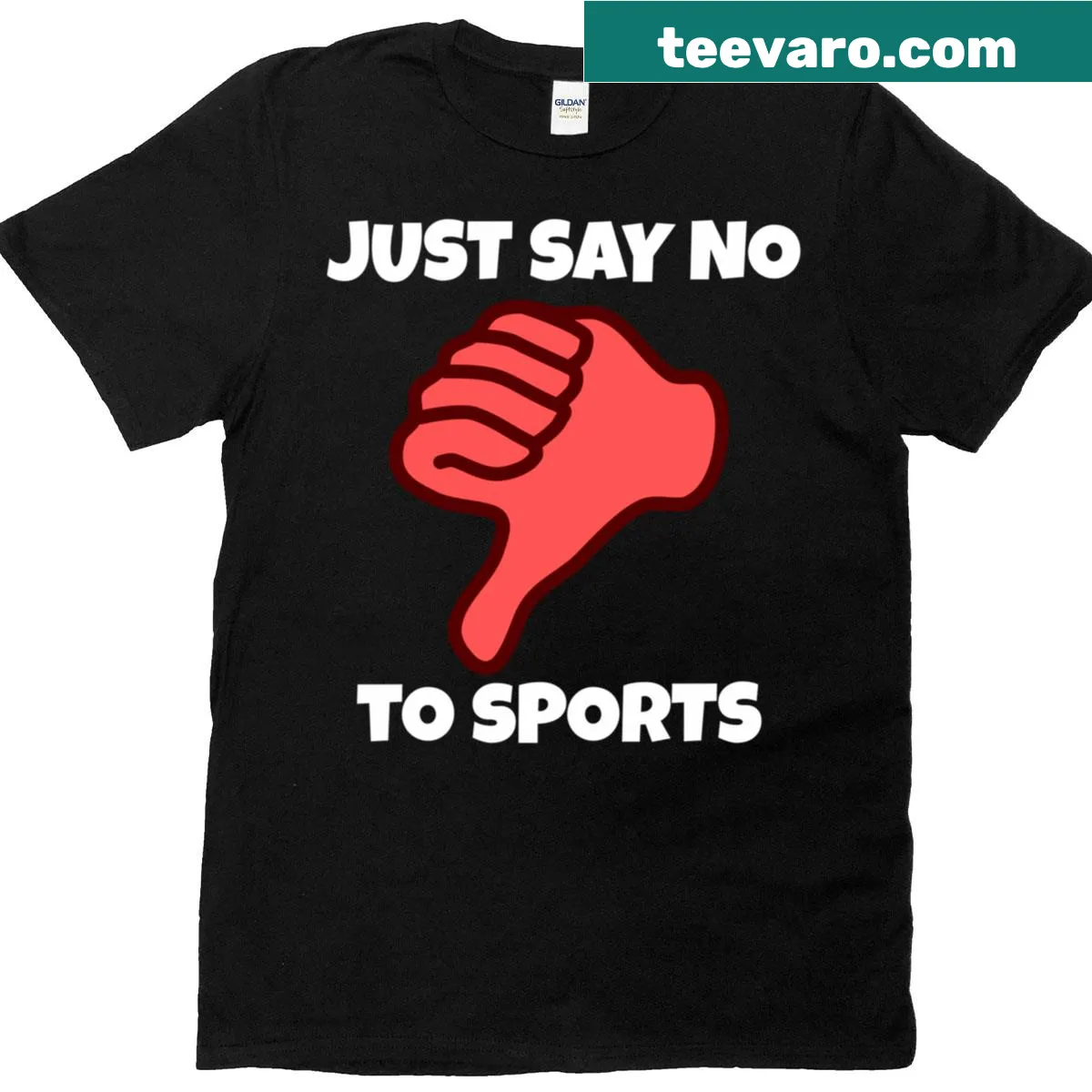 Classic T-shirt with the phrase Just Say No To Sports — on a men's t-shirt