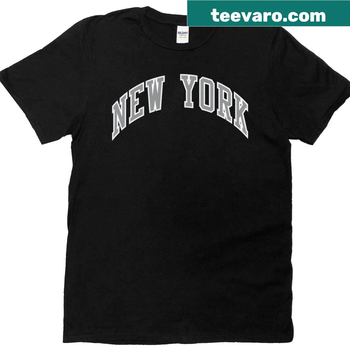 Simple design New York Classic t-shirt with minimalist text — on a men's t-shirt