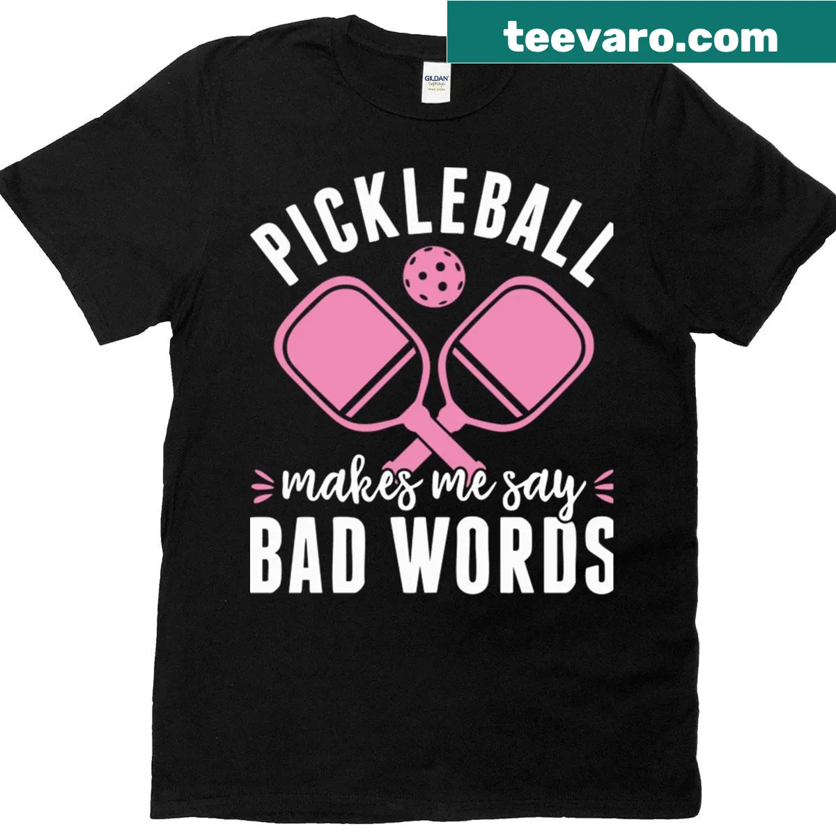 Funny Pickleball t-shirt with humorous phrase about the sport — on a men's t-shirt