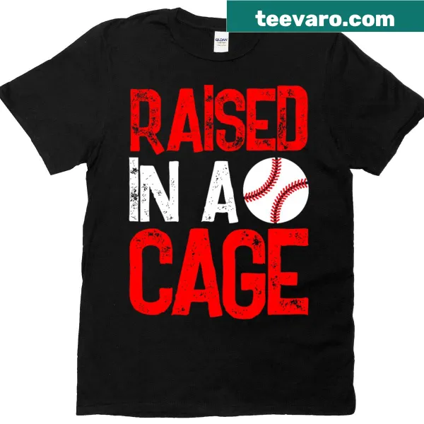 Thought-provoking 'Raised In A Cage' graphic t-shirt
