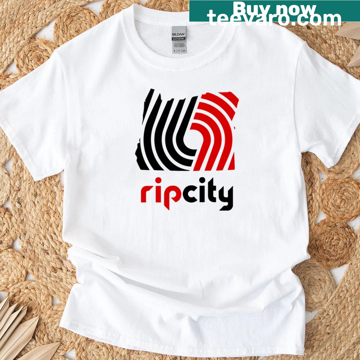Humorous vintage-distressed t-shirt about city life — on a men's t-shirt