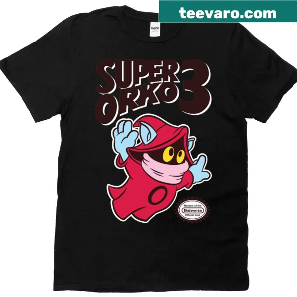 Vintage-style T-shirt featuring Super Orko design