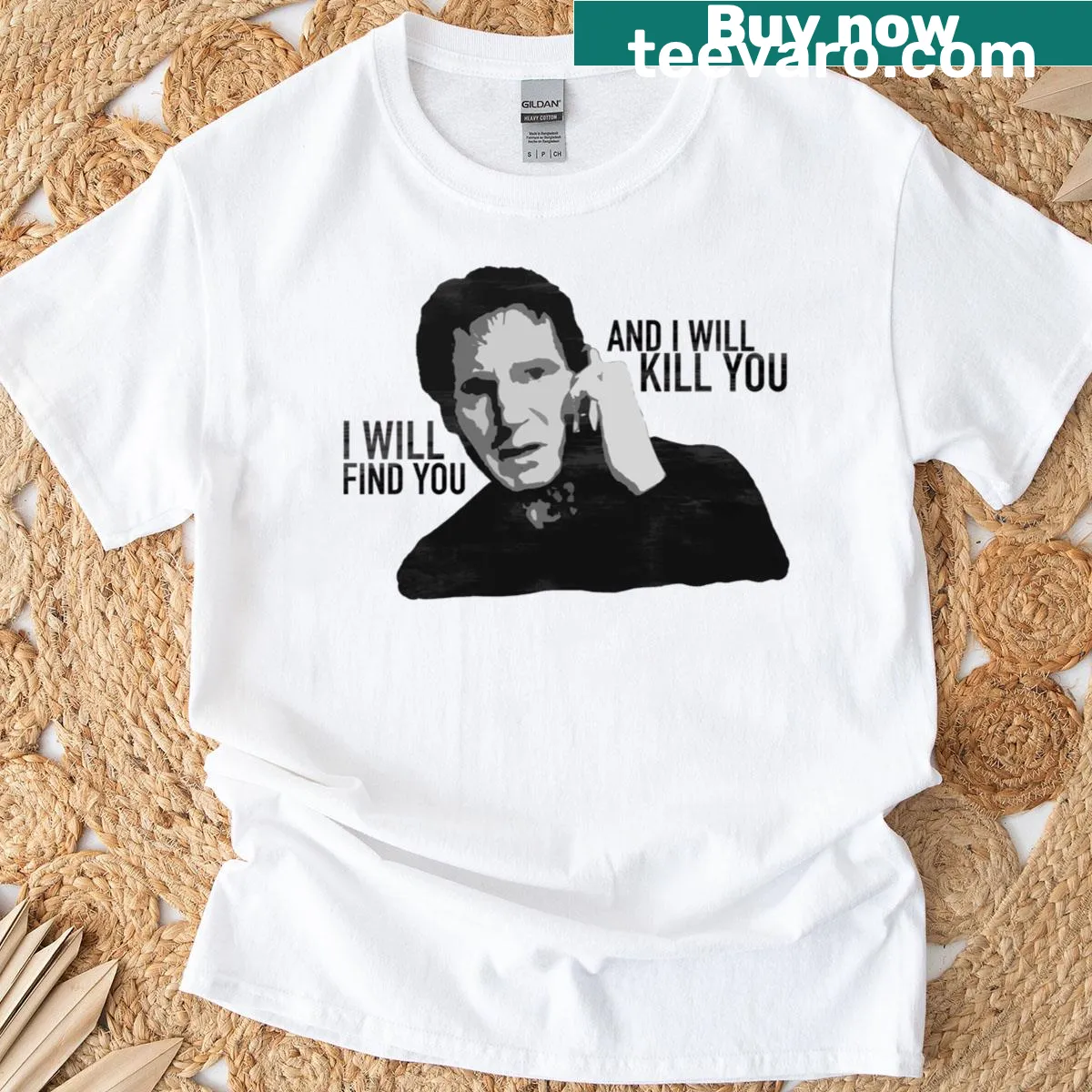 Classic T-shirt with bold dark humor slogan referencing a famous quote — on a men's t-shirt