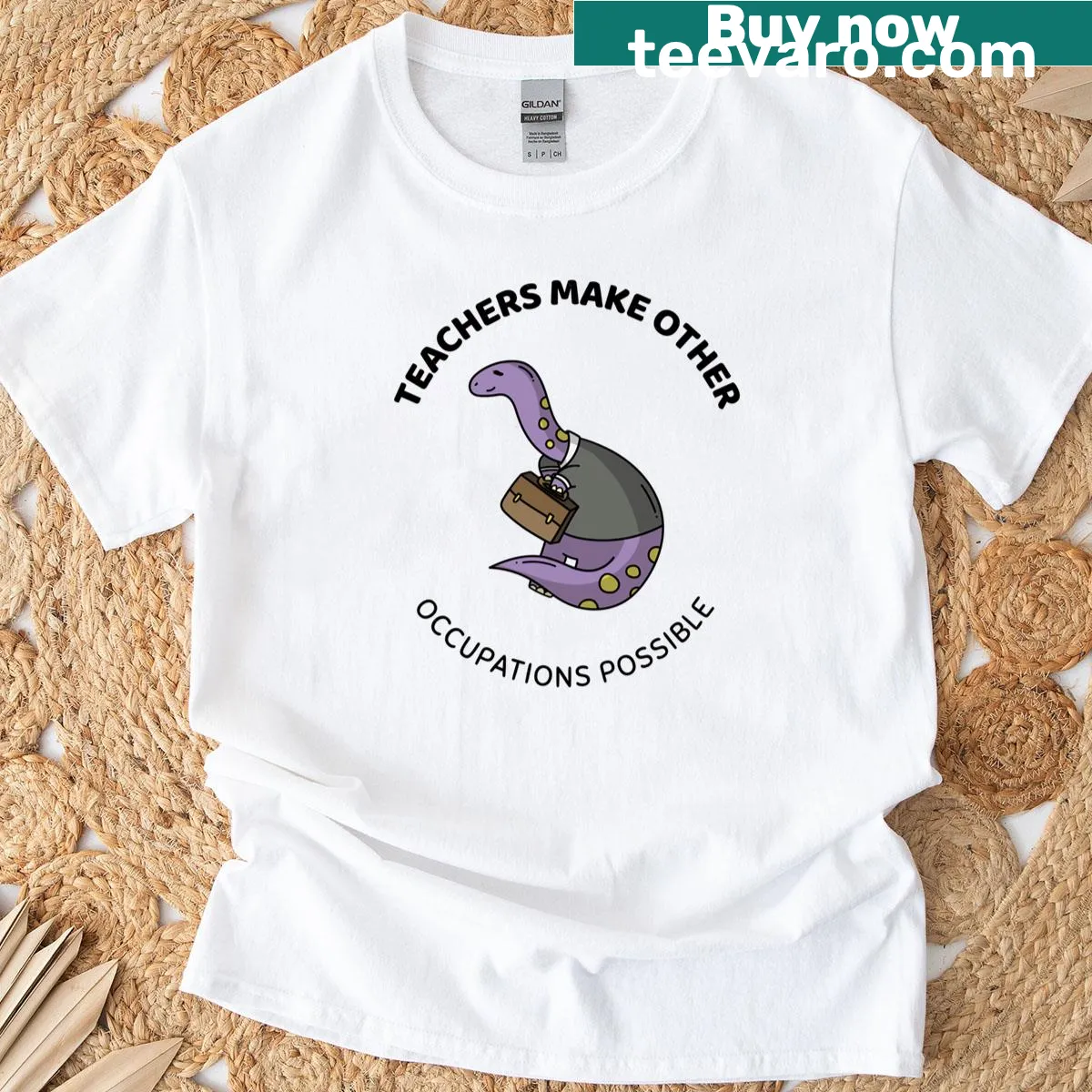 Graphic tee stating Teachers Make All Other Occupations Possible — on a men's t-shirt