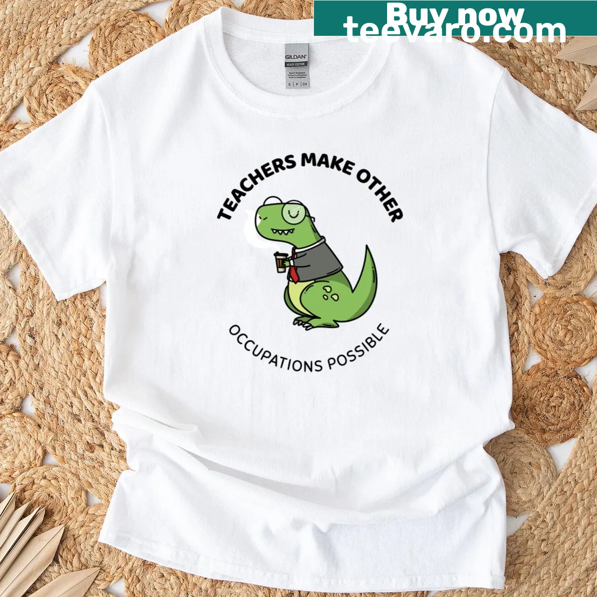Classic 35 T-shirt with an inspiring message about teachers — on a men's t-shirt